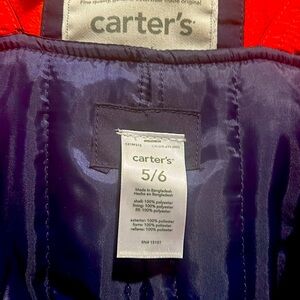 Child’s winter jacket and snow pants